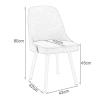 IBOWZ Dining Chair Dining Chairs Set of 2 Farmhouse,Linen Side Chairs with Seat,Wood Legs,Kitchen Chairs for Living Room,Bedroom,Study view 3