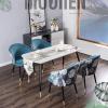 Dining Chair Kitchen Dining Room Furniture Chairs Dining Chair Set Of 4 Living Room Chair with Metal Legs Velvet Seat and Backrests Modern Household Makeup Chair Bedroom Dressing Chair (Color : D) view 2