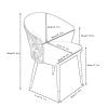 Dining Chair Kitchen Dining Room Furniture Chairs Dining Chair Set Of 4 Living Room Chair with Metal Legs Velvet Seat and Backrests Modern Household Makeup Chair Bedroom Dressing Chair (Color : D) view 3