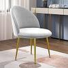 IBOWZ Dining Chair Set of 6 Velvet Dining Chair Metal Legs Makeup Chairs Accent Balcony Leisure Side Chairs 433976cm (Color : Pink) view 2