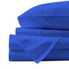 Velosso 4 Piece 100% Egyptian Cotton Sheet Set 1000 Thread Count 18 Inches Deep Pocket Sheet Set - Royal Blue Solid, Full view 2