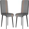 IBOWZ Dining Chair PU Leather Dining Chairs Set of 2,Kitchen Chairs Armless Side Chairs for Dining Room Living Room Bedroom view 1