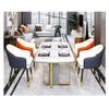 Dining Chair Kitchen Dining Room Furniture Chairs Dining Chairs Set Of 4,Water Proof Leather Kitchen Chairs with Carbon Steel Legs,Modern High Back Padded Soft Seat Living Room Armchairs (Color : Bla view 2