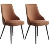 IBOWZ Dining Chair Kitchen Dining Room Furniture Chairs Kitchen Dining Chairs Set of 2 Water Proof PU Leather Side Chair with Metal Legs Kitchen Living Room Lounge Counter Chairs view 4