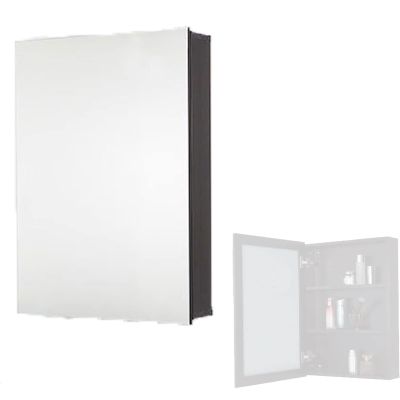 SPXMQSS Bathroom Cabinets with Mirror, Bathroom Mirror Cabinet Single Door Toilet Storage Bathroom Wall Cabinet with Mirror Small Apartment Space Aluminum Alloy Bathroom Locker Black,B1-40 * 60CM