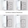 SPXMQSS Bathroom Cabinets with Mirror, Bathroom Mirror Cabinet Single Door Toilet Storage Bathroom Wall Cabinet with Mirror Small Apartment Space Aluminum Alloy Bathroom Locker Black,B1-40 * 60CM view 2