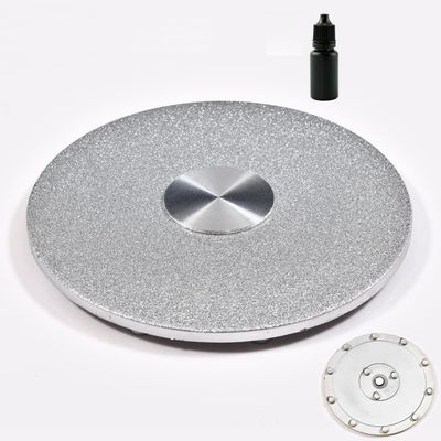 WEBUP Heavy Duty Swivel Stand Lazy Susan Organizer 360 Rotating Turntable With Steel Ball Bearings For Swivel Service Tray, DIY Turntable, Gold/Silver (Color : B, Size : 34cm/13in)