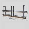 Ceiling Hanging Wine Glass Holder - Ceiling Shelf, Wall Shelf Ceiling Shelf European Hanging Plant Holder Wall Mounted Wine Cabinets Hanging Bottle Rack Hanging Storage Shelf ( Color : Black , Size : view 2