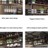 Ceiling Hanging Wine Glass Holder - Ceiling Shelf, Wall Shelf Ceiling Shelf European Hanging Plant Holder Wall Mounted Wine Cabinets Hanging Bottle Rack Hanging Storage Shelf ( Color : Black , Size : view 4