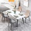 IBOWZ Dining Chair Kitchen Dining Room Furniture Chairs Dining Chairs Set of 6 Water Proof Leather Side Chairs with Carbon Steel Frame,Kitchen Living Room Lounge Counter Chairs (Color : Beige) view 2