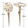Bcofo Outdoor Folding Wine TableMini Wooden Picnic TableBeach Snack TableFoldable Wine Glass Rack for Sandfor Outdoors,Garden,Party,Travel, BeachCamping view 3