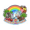Buena Park California USA Fridge Magnet Wooden Magnet Art Souvenirs Creative Collection Handmade Travel Home Office Gifts Landscape Refrigerator Decor 1704 view 1