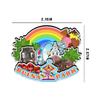 Buena Park California USA Fridge Magnet Wooden Magnet Art Souvenirs Creative Collection Handmade Travel Home Office Gifts Landscape Refrigerator Decor 1704 view 3