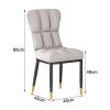 IBOWZ Dining Chair Set of 2 High Back Dining Chairs Leather Kitchen Chairs with Metal Legs view 3