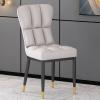 IBOWZ Dining Chair Set of 2 High Back Dining Chairs Leather Kitchen Chairs with Metal Legs view 4