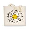 AUSVKAI Canvas Tote Bag Aesthetic for Women, Cute Trendy Have A Nice Day Reusable Cloth Cotton Bags with Handle for Grocery College Shopping Beach view 1