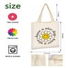 AUSVKAI Canvas Tote Bag Aesthetic for Women, Cute Trendy Have A Nice Day Reusable Cloth Cotton Bags with Handle for Grocery College Shopping Beach view 4