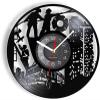 12 Inch Wall Vinyl Decorative Wall Clocks Station Department Vinyl Record Clock Watch Art First Responder Emergency Firefighter Fireman Room Dcor view 1