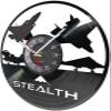12 Inch Round Wall Clock Aircraft Vinyl Record Clock US Plane Army Jet Art Military Air Force Home Decor Clock Aviation Gift view 2