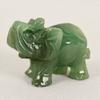 HXSCOO Handmade Carved Tangling Jade Elephant Gemstone Natural Crystal Figurine Good Luck Ornaments (Color : White Turquoise) view 3