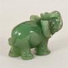 HXSCOO Handmade Carved Tangling Jade Elephant Gemstone Natural Crystal Figurine Good Luck Ornaments (Color : White Turquoise) view 4