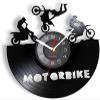 12 Inch Vinyl Record Wall Clock Motocross Vinyl Record Wall Clock Motorbike Sport Home Decor Motorcycle Riders Off Road Dirt Bike Wall Watch Riders Gift view 1