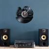 12 Inch Vinyl Record Wall Clock Confectionery Business Wall Sign Modern Wall Clock Sweets Cupcake Vinyl Record Wall Clock Bakery Cherry Cake Decorative Clock view 3