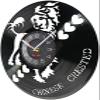 12 Inch Vinyl Record Wall Clock Chinese Crested Dog Modern Design Wall Clock Pet Shop Grooming Puppy Artwork Dogs Breed Vinyl Record Wall Clock Dog Lover Gift view 2