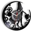 12In Wall Clock Silent Non-Ticking Shopaholic Lady Girly Wall Clock Shopping Woman Vinyl Record Wall Clock Beautician Girl Home Decor Modern Design Clock view 1