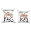 40 Birthday Making the world a better place since 1983 Throw Pillow view 3