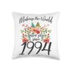 30 Birthday Making the world a better place since 1994 Throw Pillow view 1