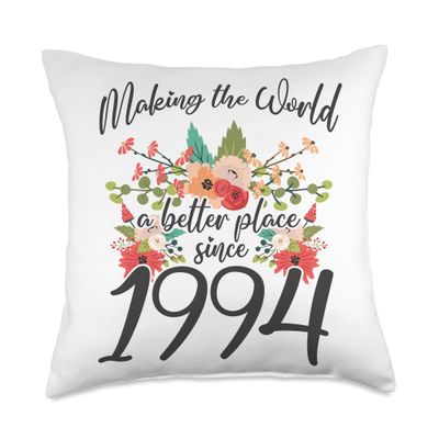 30 Birthday Making the world a better place since 1994 Throw Pillow