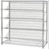 Omega 24" Deep x 60" Wide x 63" High 6 Tier Slanted Wire Shelf Starter Shelving Unit view 1