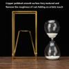 Jayiaine Hourglass Sand Timer 60 Minutes, Sand Clock Sand Watch, Metal Sandglass Timer with White Sand Wedding Home Desk Office Classroom Decor,Brass view 2
