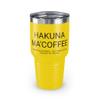 Hakuna Ma'coffee - Ringneck Tumbler, 30oz Yellow 30oz view 1
