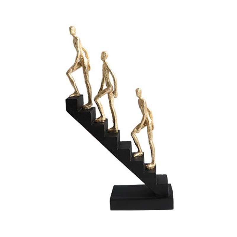 KIZQYN Table Desktop Decor Modern Minimalist Abstract Art Ornaments Ladder Figures Desktop Sculpture Living Room TV Cabinet Home Decorations Statue Ornament