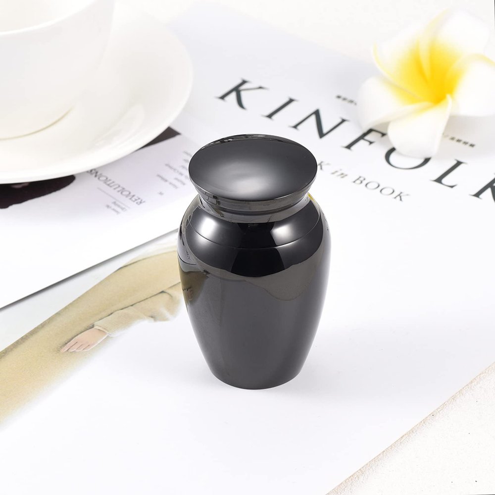 BIAIHQIE 45x75mm Cremation Ashes Keepsake Urn Dog/Cat Memorial Casket Pet Funeral Ash Jewelry Stainless Steel Ash Hold