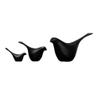 Homoyoyo 3pcs Elegant Black Resin Bird Ornament Chic Desktop Decor for Home Office Living Spaces for Bird and Aesthetic Photo Props Small Decorative Figurine view 1