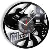 12 Inch Vinyl Record Wall Clock Guitars Gramophone Record Wall Clock Musical Instrument Vinyl Art-Wall Decoration Rock N Roll Gift for Musicians view 1