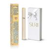 SURI Mezuzah for Door with Scroll, 6 Inch Gold and Blue Mezuzah Case with Non Kosher Scroll Inside, Fits a 5 Inch Scroll, Includes Adhesive and Gift Box view 1
