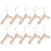Mipcase 40pcs Pet Clothes Hanger Rack for Dogs and Cats Sturdy Wooden Costume Rack Portable and Easy to Store for Home Use Silver and Wood Color view 1