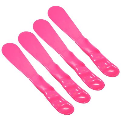 4PCS Autoclavable 7.5 Handle Spatula, Dental Straight Spatula, Dental Alginator Mixer, Mixing Spatula Alginate Spatula Plaster Spatula 4 Pink