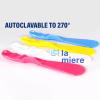 4PCS Autoclavable 7.5 Handle Spatula, Dental Straight Spatula, Dental Alginator Mixer, Mixing Spatula Alginate Spatula Plaster Spatula 4 Pink view 3