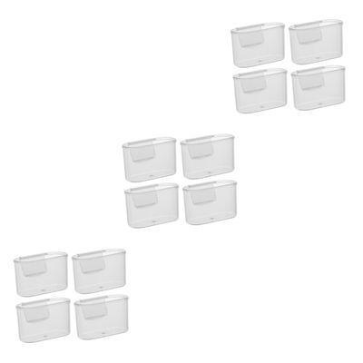 Zerodeko 12pcs Fridge Organizer Side Box for Sauce Bags Compact Fridge Door Storage Efficient Space Utilization for Condiments and Seasonings Convenient Hanging Design