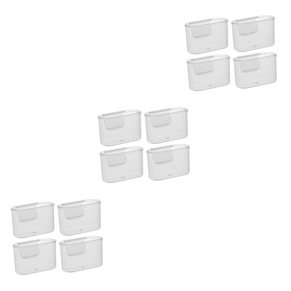 Zerodeko 12pcs Fridge Organizer Side Box for Sauce Bags Compact Fridge Door Storage Efficient Space Utilization for Condiments and Seasonings Convenient Hanging Design
