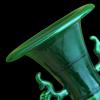 KIZQYN Flower Vase Ceramic Vase New Chinese Style Retro Green Porcelain Vases 12.8 Inch Hand Painting Stoneware Decor Flower Vase Home Living Room Decoration Vase for Decor view 3