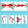 NorthPada Practice Rope 3/8 in x 16 ft Reflective Orange view 3