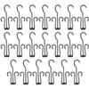 Cabilock Shoe Hangers with Double Hooks 60Pcs Plastic Shoe Hook Organizer for Wall Storage and Drying Space-Saving Display for Home Travel Retail view 1
