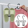 Cabilock Shoe Hangers with Double Hooks 60Pcs Plastic Shoe Hook Organizer for Wall Storage and Drying Space-Saving Display for Home Travel Retail view 4
