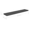 YAFF 4 pcs Floating Shelves Wall Mounted Living Room Decor Floating Wall Shelves High Gloss Gray Wall Decor Display Shelves for Bedroom, Living Room, Office 47.2"x9.3"x1.5" MDF view 2